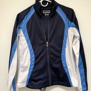 GTM Sportswear Small Ladies Track Suit with Pants & Jacket in Navy / Light Blue